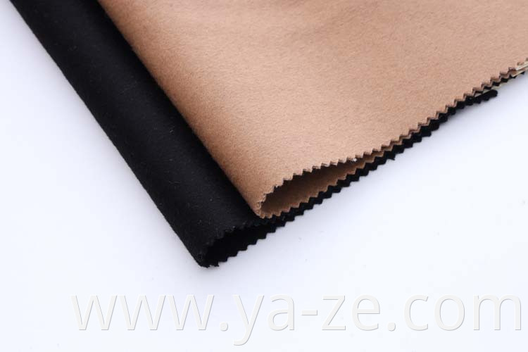 Various good qualities double-faced fleece woolen wool fabric for women colth